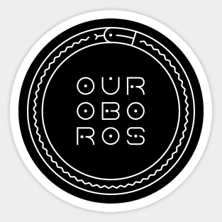 Ouroboros - a serpent devouring its tail Sticker